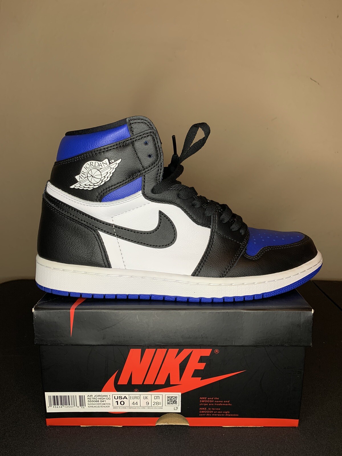 Jordan 1 Retro High OG Royal Toe 2020 
