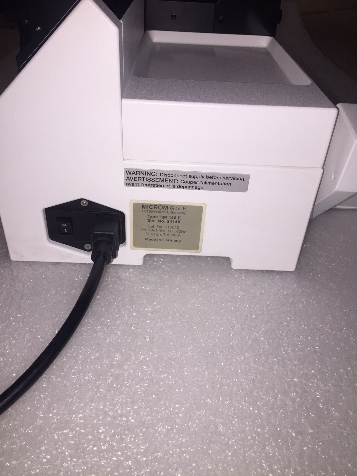 Microm HM 440 E Sliding Microtome HM 440E