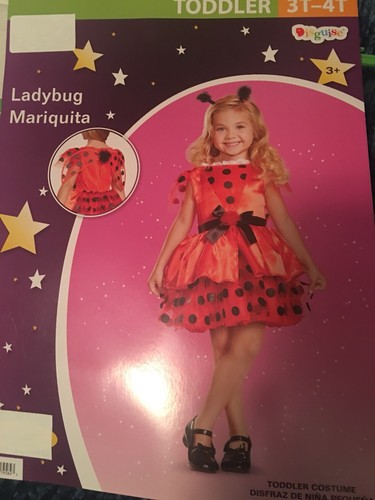 Ladybug Mariquita Costume 3 - 4 Toddler Pretend Play Dress up
