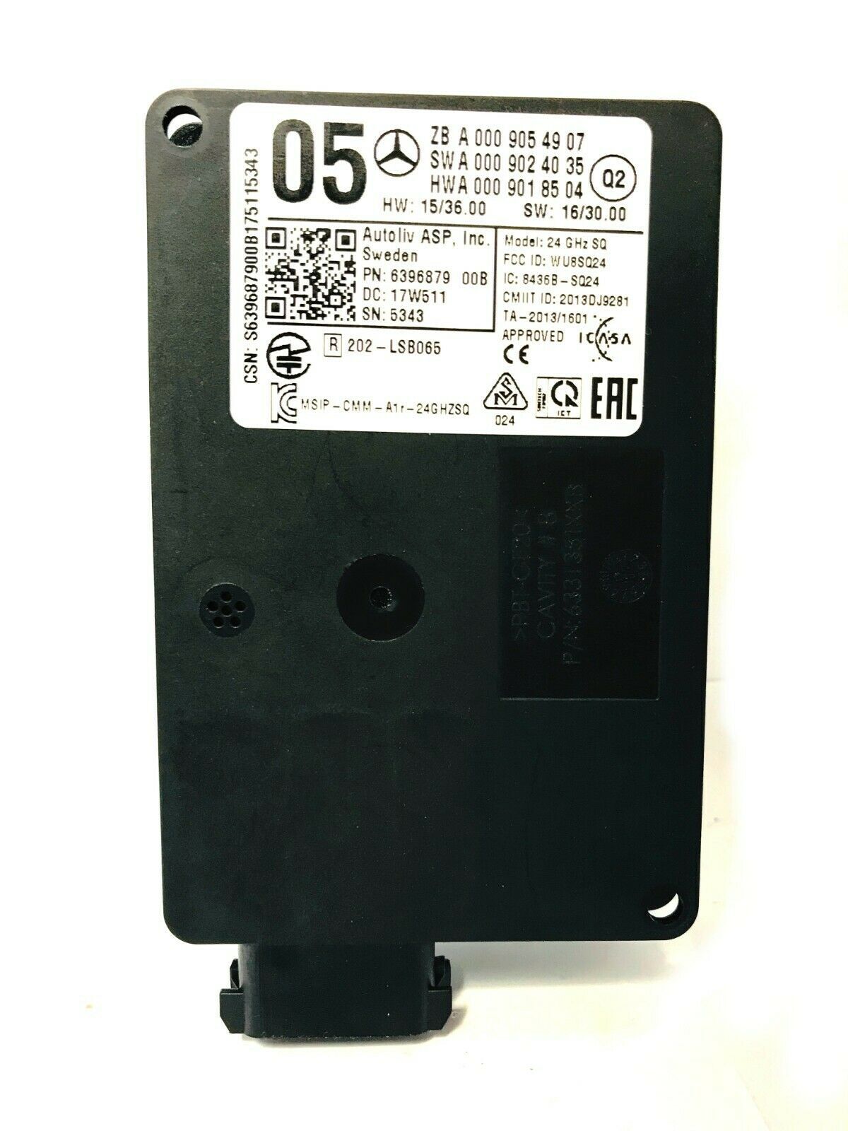 ✓ Radar Sensor Collisions Warner Fcw Mercedes A0009054907 ✓ Radar Sensor Collisions Warner Fcw Mercedes A0009054907