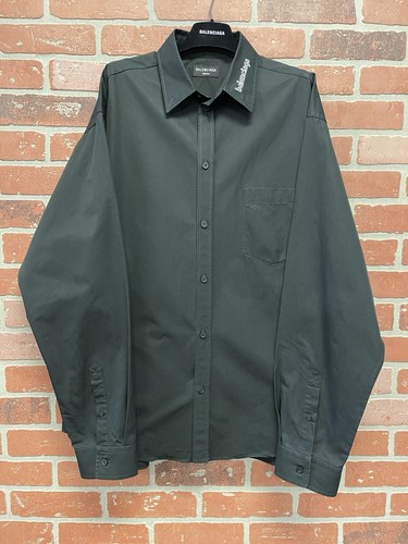 BALENCIAGA WARDROBE ブラックシャツ SHANGHAI 10 Balenciaga Le Dix Fall 2001 Runway Black Cargo Pocket Shirt
