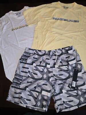 ]Paper Planes Shorts and T Shirts size Large