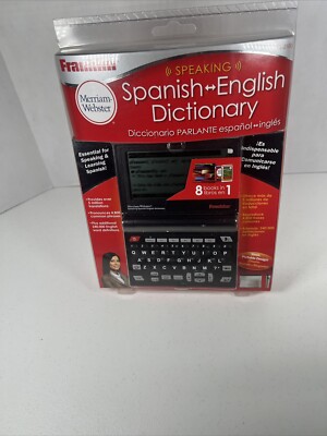 Franklin Spanish English Speaking Dictionary BES-2100 Merriam-Webster  8 In 1