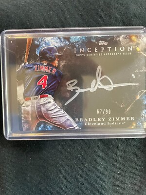 2018 Topps Inception Silver Signings - Bradley Zimmer (#SS-BZ) Auto 67/90 MINT