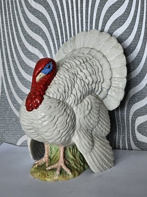 Ceramic Beswick White Turkey 1957 Figurine Large Gloss