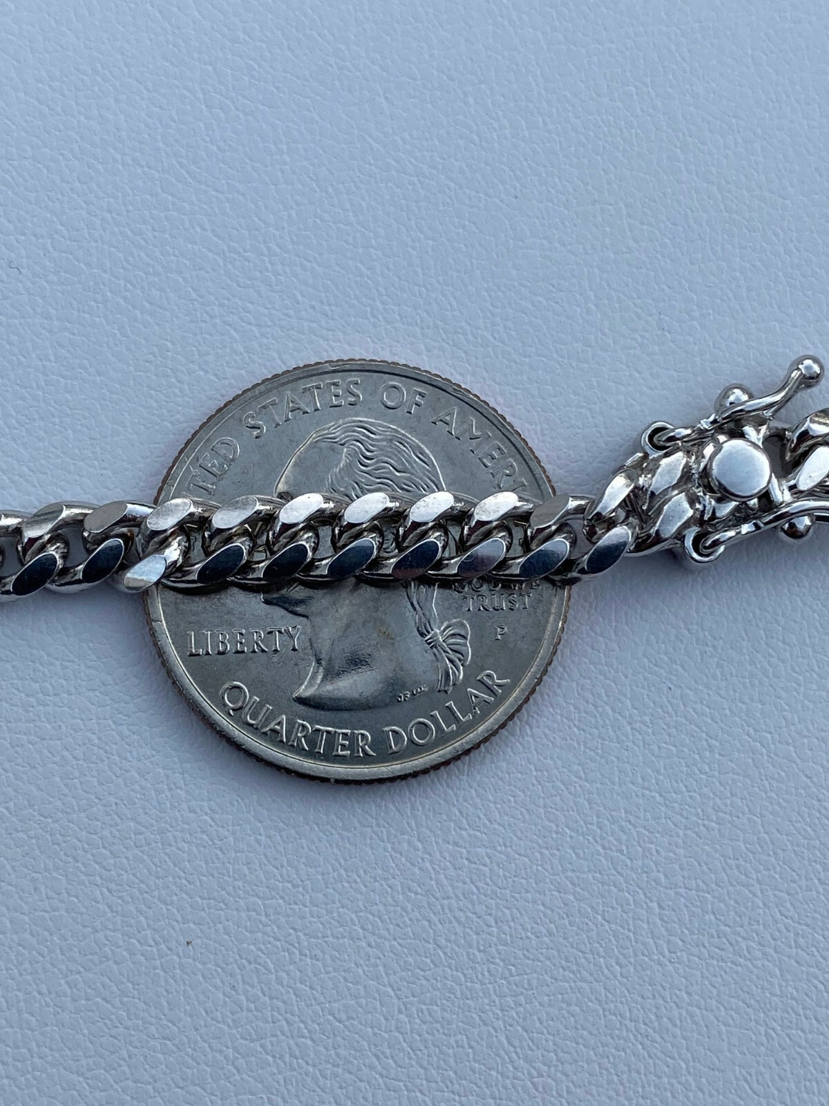 Pre-owned Silver Mens Miami Cuban Link Chain Real Solid 925 Sterling  Box Lock Necklace 5mm