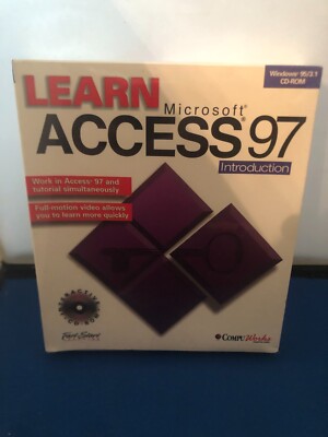 Learn Microsoft ACCESS 97 Introduction Learning CD Windows still FACTORY SEALED