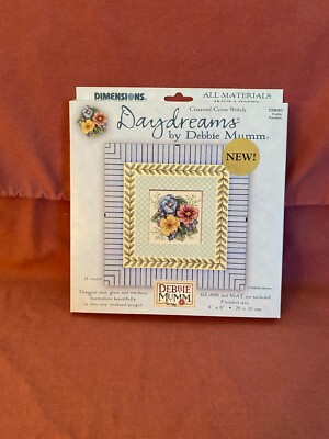 Dimensions Daydreams by Debbie Mumm Pretty Pansies Counted Cross Stitch NEW