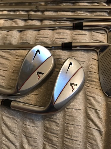 Nike Victory Red Forged TW Blade Irons 3-PW +54 60 Degree Wedges.