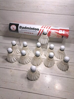 Goose Feather Badminton Shuttlecocks Birdies, 12 Pack Hight Speed Training...