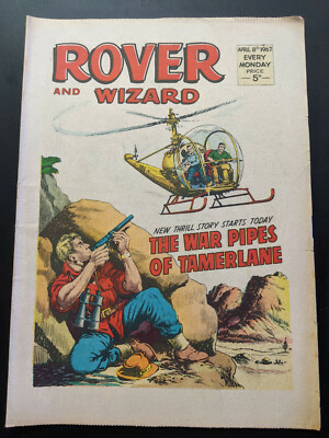 Rover and Wizard Comic, April 8th 1967, FREE UK POSTAGE