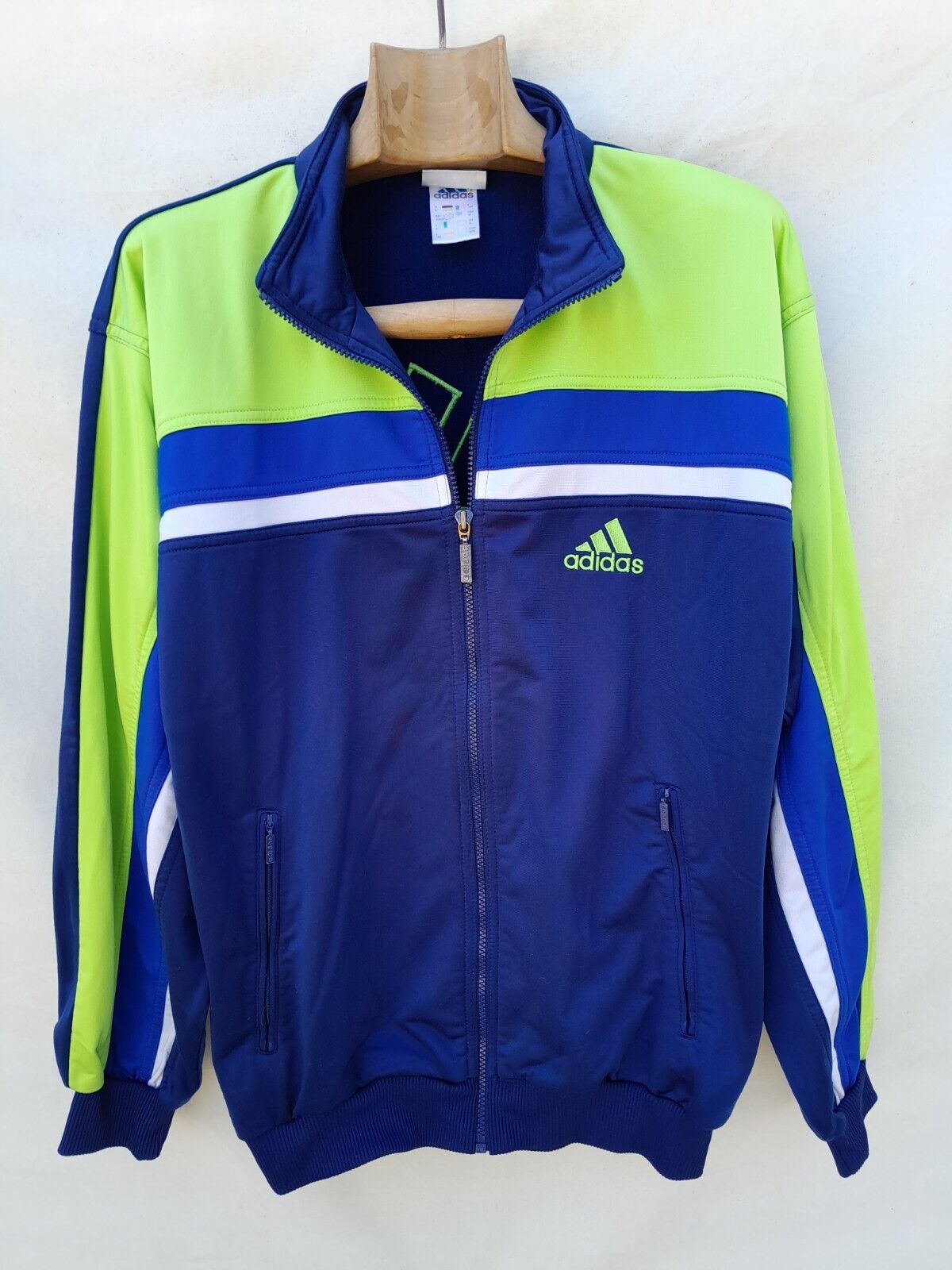 Vintage adidas Track Jacket Men's Medium Blue Green Zip Pockets 90s Oversized | eBay Vintage adidas Track Jacket Men's Medium Blue Green Zip Pockets 90s Oversized | eBay