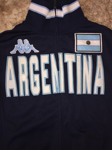 TEAM ARGENTINA jacket warm up track style Kappa sewn SIZE SMALL ADULTS