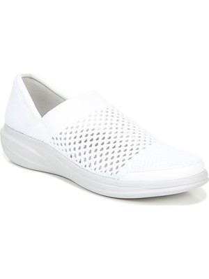 

Женские кроссовки BZEES White Wove Memory Foam Charlie Slip On Athletic Sneakers, Белый, G8298F1