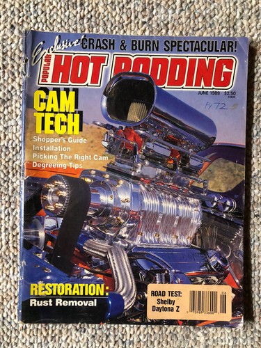 Popular Hot Rodding Magazine June 1989 Shelby Daytona Z