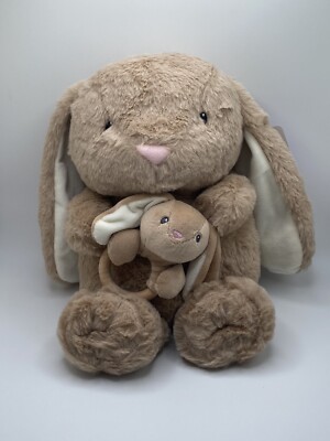 BABY'S FIRST SPRING BUNNY 2 PIECE SET PLUSH TOY AND RATTLE 13  Animal Adventure