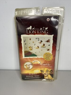 Vintage The Lion King Simba Nala Mustafa Scar Pumba Jumbo Stick Up Wall Stickers