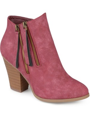 

JOURNEE COLLECTION Женские бордовые ботильоны Vally из искусственной кожи, размер 7,5 м, Burgundy, VALLY BOOTIE