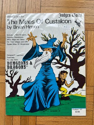 Judges Guild - The Mines of Custalcon - Wilderness Book 1 - Very Good Condition
