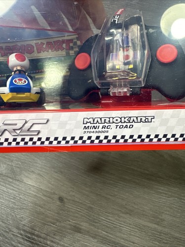 Carrera RC Mario Kart 1:50 Scale Mini Remote Control Car TOAD With Clear Case