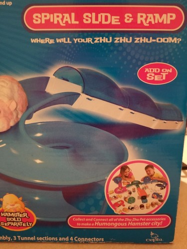 NIB - New ZHU ZHU PETS SPIRAL SLIDE & RAMP,  CEPIA 2008