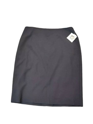 

ANNE KLEIN Женская темно-синяя юбка-карандаш на молнии ниже колена Размер, Navy