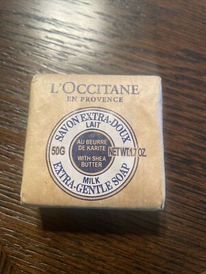 L'Occitane Extra Gentle Milk Bar Soap with Shea Butter 1.7oz 50g New