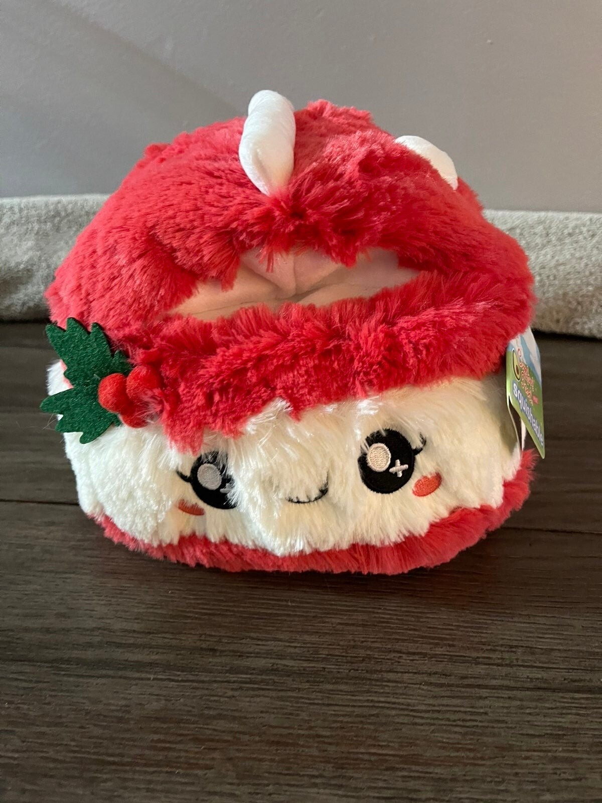 Mini Comfort Food Eggnog Christmas Stuffed Xmas Animal Plush Toy