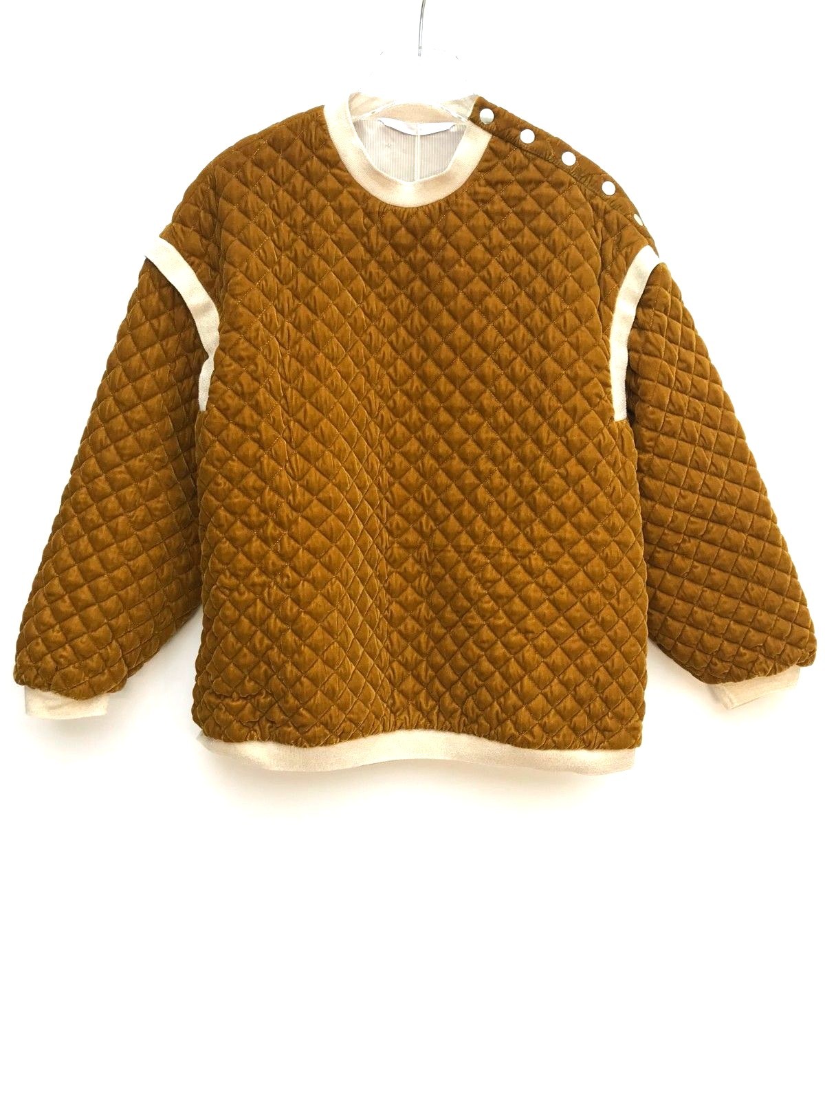 zara quilted sweatshirt