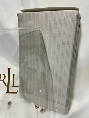 NEW! Ralph Lauren ODEON GRAY STRIPE STANDARD Pillowcases 2PC Piece VINTAGE!