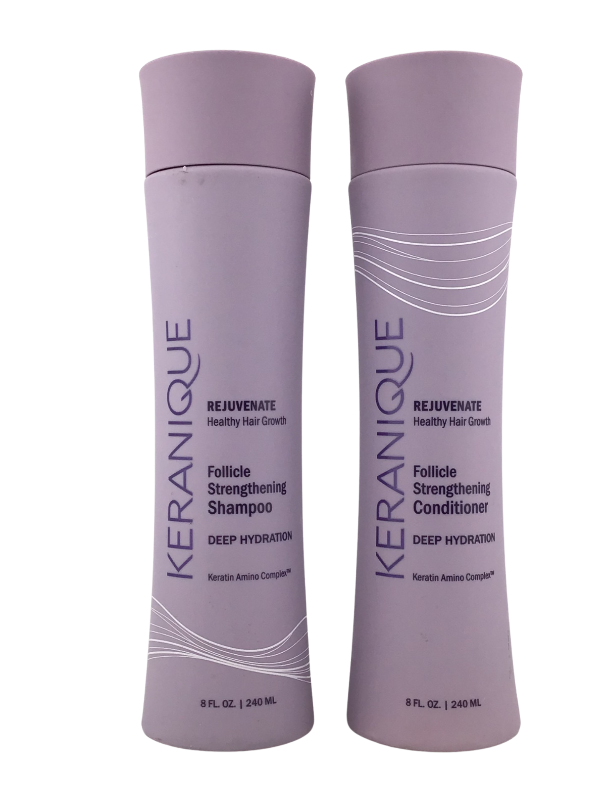 KERANIQUE Follicle Strengthening Shampoo & Conditioner 8 oz DEEP HYDRATION