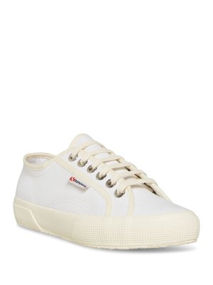 

Женские спортивные кроссовки SUPERGA Ivory Logo 2750 Emrata с круглым носком на платформе, Цвет слоновой кости, S7127GW