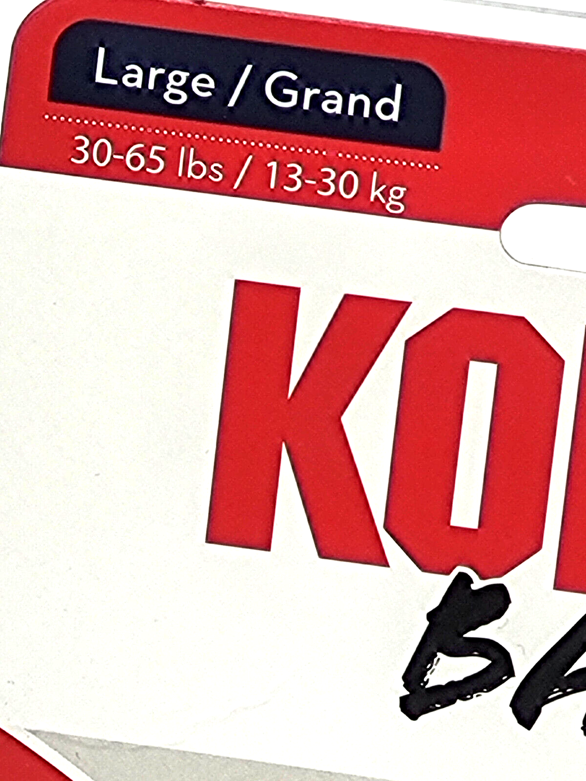 KONG Extreme Ball with Rope Tug LARGE Dog Fetch & Chew Toy