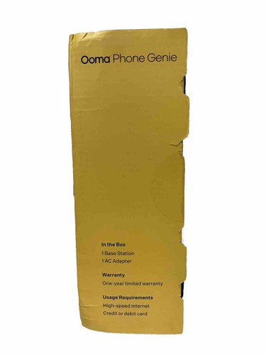 Ooma Phone Genie, Home Phone Service No Internet Connection Required NEW