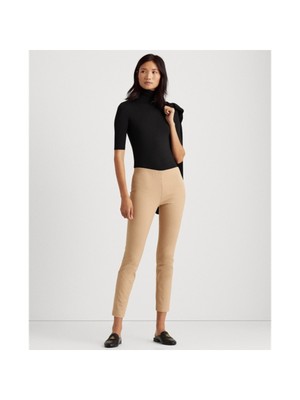 

Женские бежевые брюки прямого кроя на молнии RALPH LAUREN, Бежевый, 200774613002