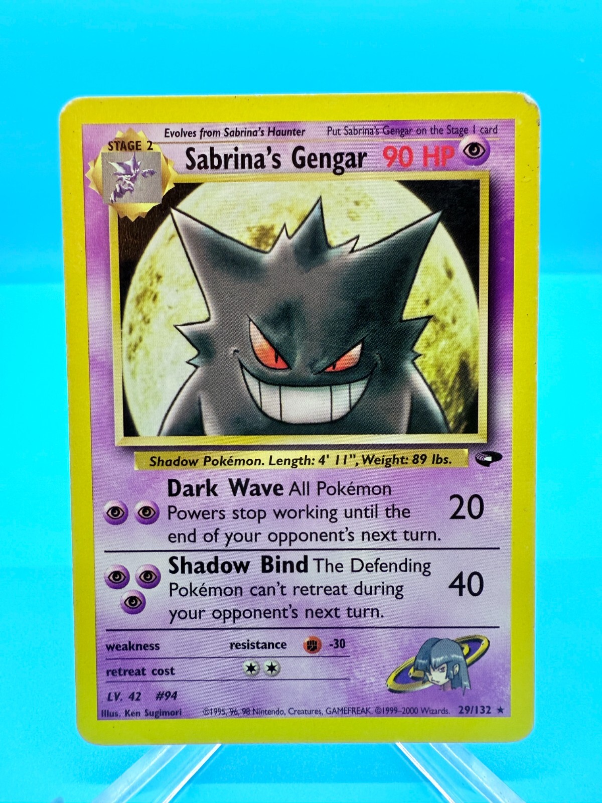 Sabrina's Gengar 29/132ポケモンカード Sabrina's Gengar #29/132 – LP – Pokémon Gym Challenge - Rare