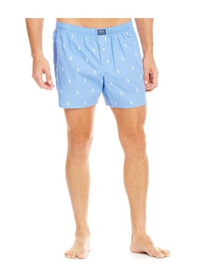 

POLO RALPH LAUREN Intimates Синие трусы-боксеры на пуговицах, нижнее белье, Синий, 0119E7