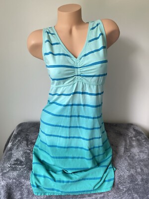 Aventura Tank Dress Athleisure Sz S  Ombré Gradient Organic Cotton Coastal Cute