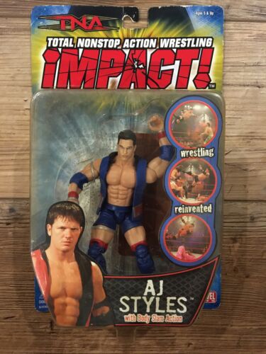 TNA Impact Wrestling AJ STYLES w/ Body Slam Action & Table TNA Impact Wrestling AJ STYLES w/ Body Slam Action & Table