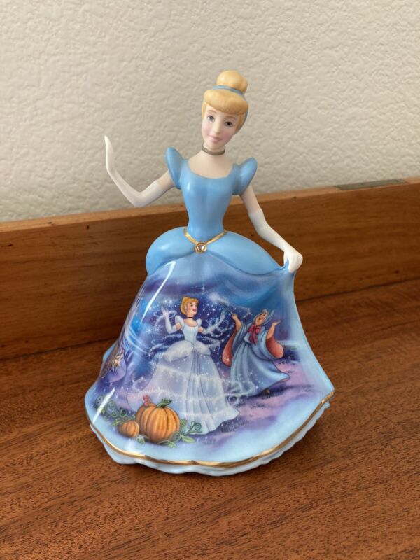 Disney Cinderella Bell - 2004 Bradford Editions Dresses And Dreams Figurine