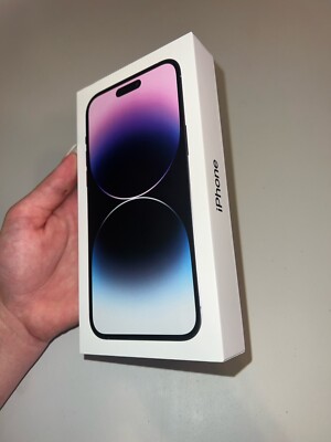 iPhone 14 Pro Max 256GB Deep Purple EMPTY BOX with booklet and sticker BOX ONLY
