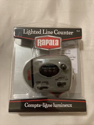 Rapala Lighted Fishing Line Counter RLLC for Trolling or Bottom Fishing to 999'
