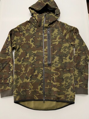 nike aw77 tech fleece hoodie mens s full zip hooded cargo rare red 598759 602 i4 355513209837