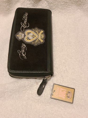 米限定 JUICY COUTURE Y2K Dreamy JUICY ヴェルベット Wallet Juicy Couture Princess Wallet Mad Money Brown Velour Y2K