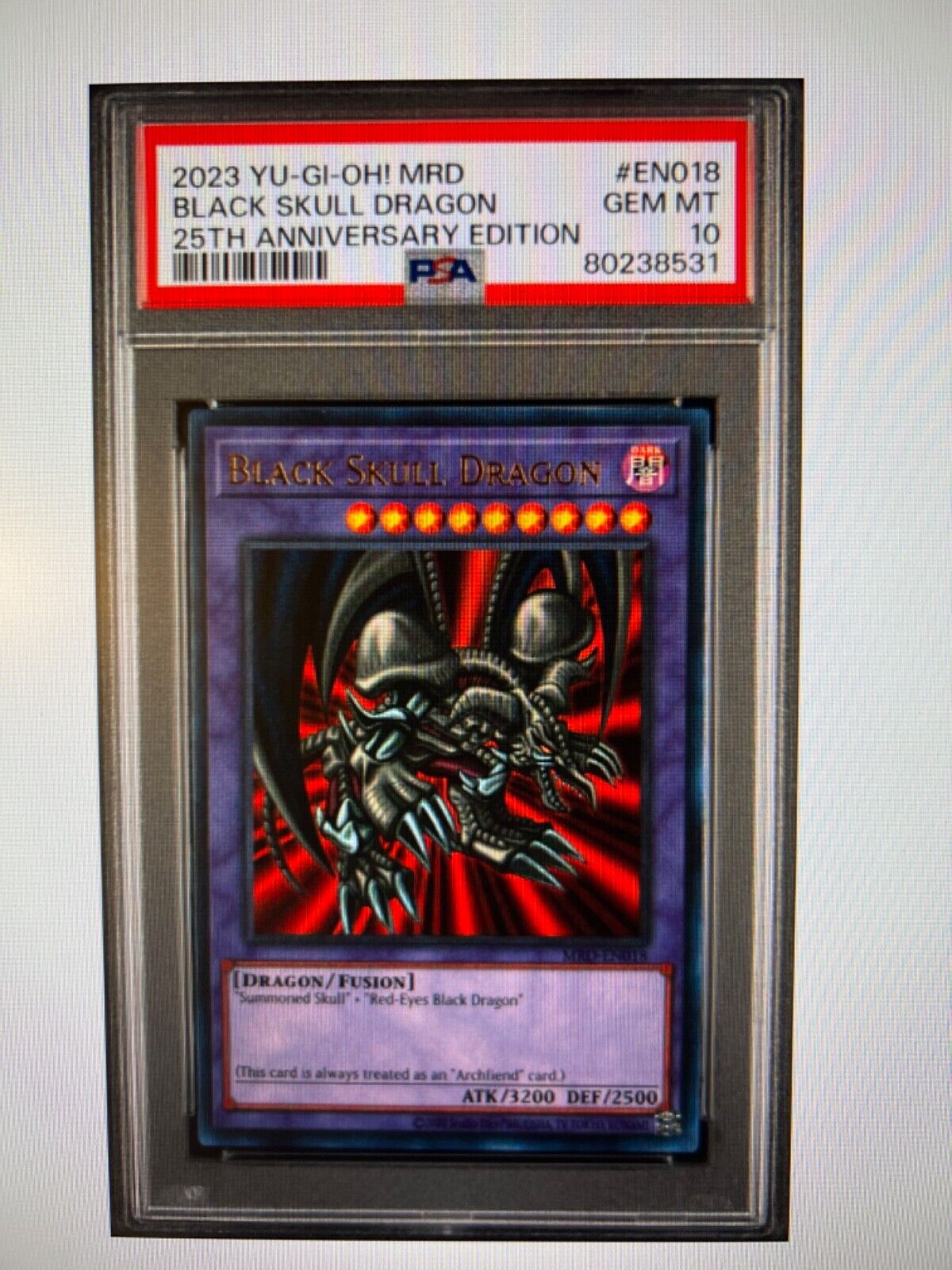 PSA 10 Yu-Gi-Oh! 25th Anniversary Black Skull Dragon - Ultra PSA 10 Yu-Gi-Oh! 25th Anniversary Black Skull Dragon - Ultra
