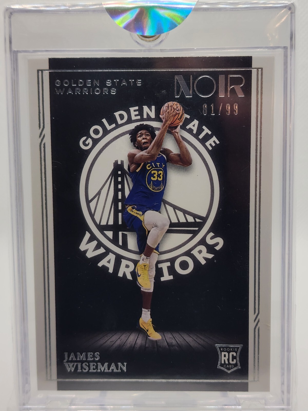 2020-21 Panini Noir RC James Wiseman #172 Golden State