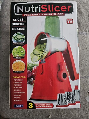 Emson NutriSlicer Countertop Vegetable & Fruit Slicer/Shred/Grates As Seen On TV