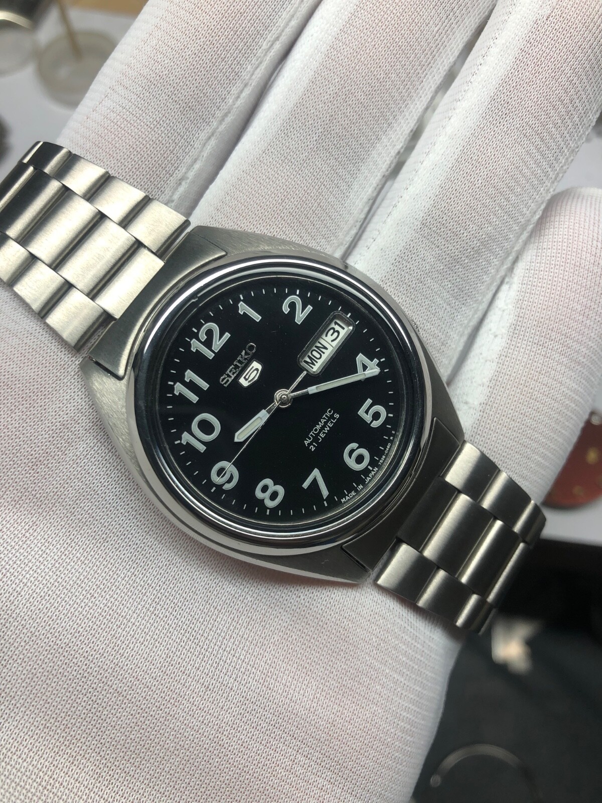 セイコー5 スケルトン腕時計 7S26-0550 Seiko 5 (7S26-0550) Day/Date Automatic Men's Wristwatch