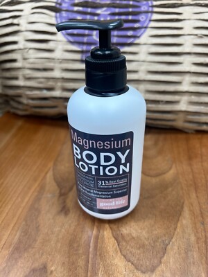 Living The Good Life Naturally Magnesium Body Lotion, Transdermal Magnesium 8oz