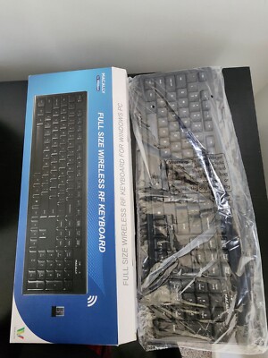 Macally Keyboard Deluxe Full Size Wireless RF USB For PC Windows New Tested